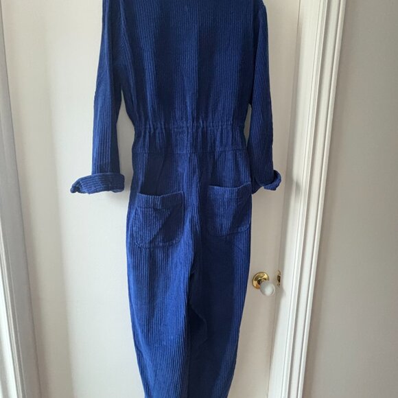 Royal blue Corduroy One-piece (jumpsuit) - Picture 6 of 9